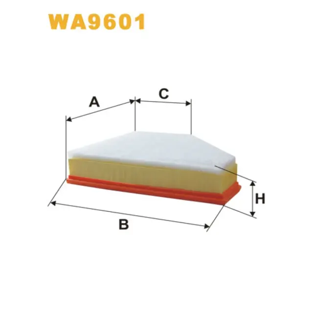 Фільтр повітряний WIX FILTERS BMW Serie 1 (E81/E82/E87/E88), Serie 3 (E90/E91/E92/E93), Serie X1 (E (WA9601)