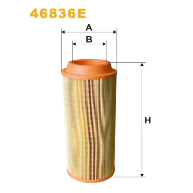 Фільтр повітряний WIX FILTERS Bobcat AL, T, X, Lindner Traktoren Geotrac, Unitrac, Massey Ferguson- (46836E)