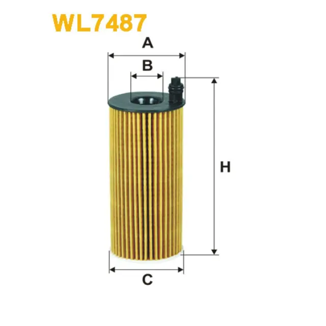 Фільтр оливи WIX FILTERS BMW 1 (F20/F21), 2 (F22), 3 (E90/E91/E92/E93), 3 (F30/31), 3 GT (F34), 4 (WL7487)