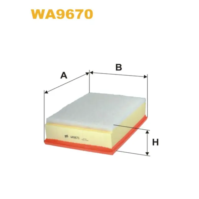Фільтр повітряний WIX FILTERS Opel Movano B, Renault Master IV, Vauxhall Movano III (WA9670)