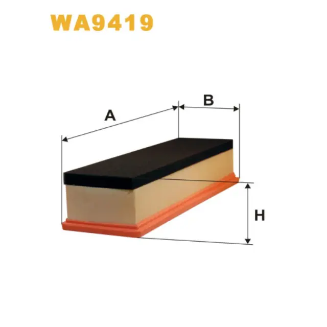 Фільтр повітряний WIX FILTERS Citroen Berlingo II, C2, C3, Peugeot 1007, 207, Partner II (WA9419)