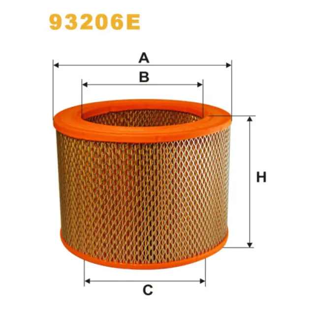Фільтр повітряний WIX FILTERS Kraus-Maffei KMS (93206E)