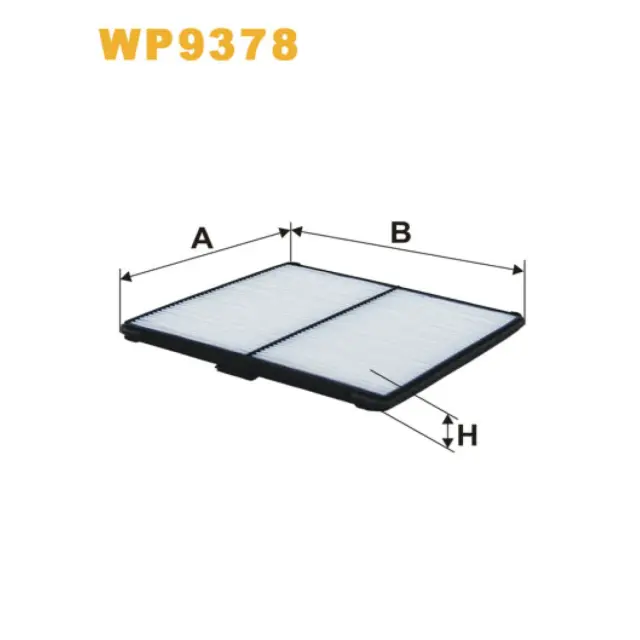 Фільтр салону WIX FILTERS Chevrolet Europe (GM) Rezzo, Spark, Daewoo (Chevrolet) Matiz (WP9378)