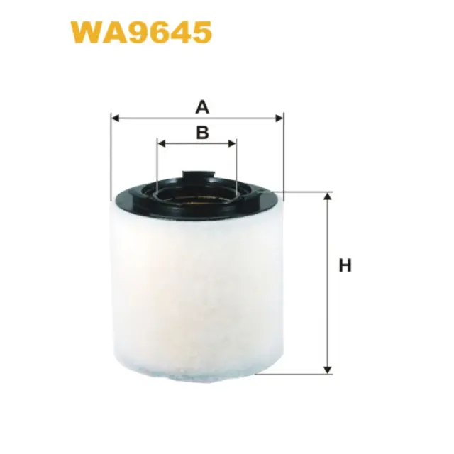Фільтр повітряний WIX FILTERS Audi A1 (8X), Seat Ibiza V, Skoda Fabia II, Roomster, Superb II, Volk (WA9645)