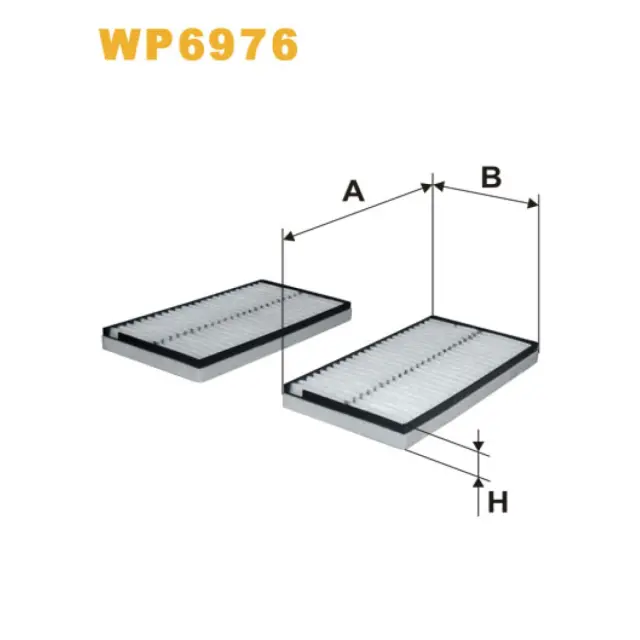 Фільтр салону WIX FILTERS BMW Serie 5 (E60/E61), Serie 6 (E63/E64) (WP6976)