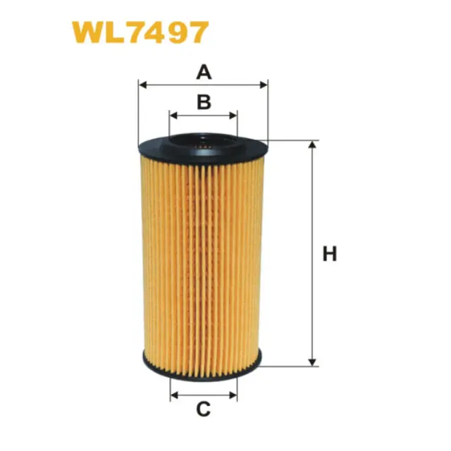 Фільтр оливи WIX FILTERS Volvo C30, C70 II, S40 II, S60 II, S80 II, V50, V70 II, XC60, XC70 II, XC90 (WL7497)