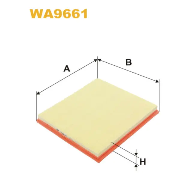 Фільтр повітряний WIX FILTERS BMW Serie 5 (F10/F11/F18), Serie 5 GT (F07GT), Serie 6 (F12), Serie 7 (WA9661)