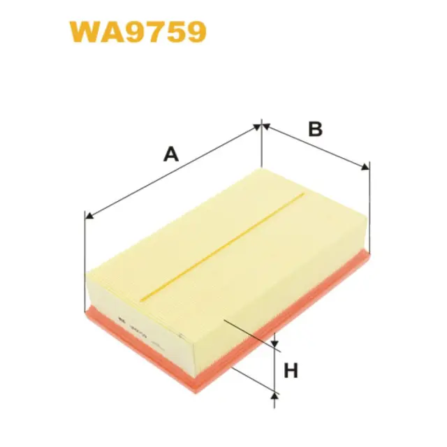 Фільтр повітряний WIX FILTERS Audi A3 III, TT III, Seat Leon III, Skoda Octavia III, Superb III, Vo (WA9759)