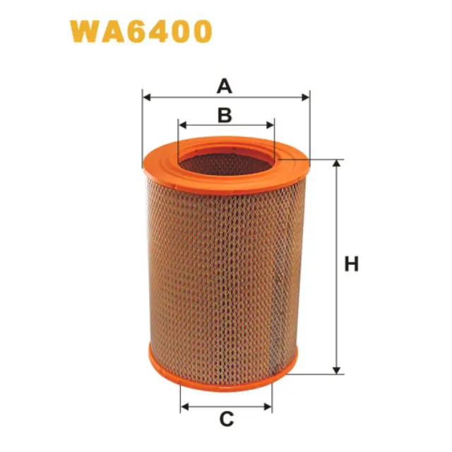 Фільтр повітряний WIX FILTERS Steinbock DFG, TFG, Mercedes 240, 250, 280, 300, Porsche 911 (63-90) (WA6400)