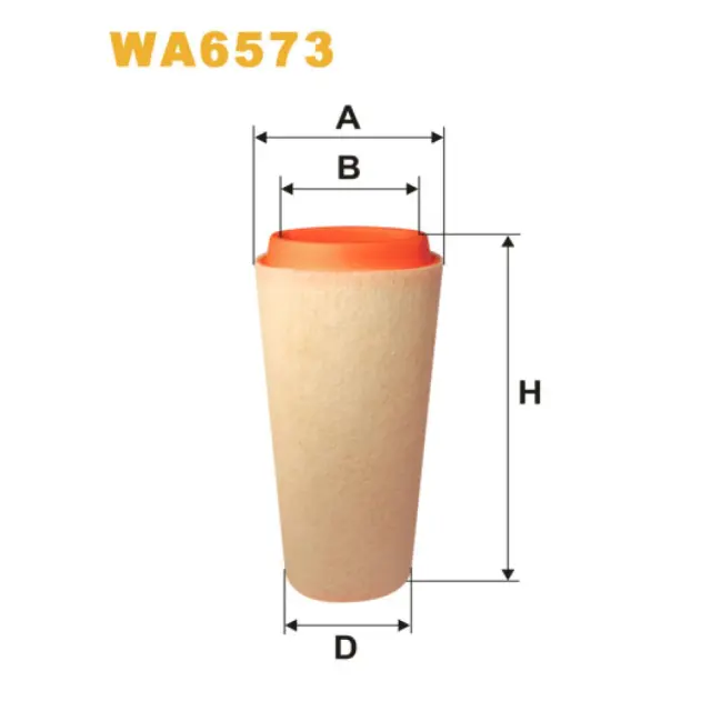 Фільтр повітряний WIX FILTERS BMW Serie 1 (E81/E82/E87/E88), Serie 3 (E46), Serie 3 (E90/E91/E92/E9 (WA6573)