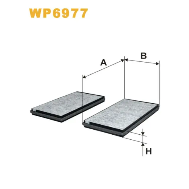 Фільтр салону WIX FILTERS BMW Serie 5 (E60/E61), Serie 6 (E63/E64) (WP6977)