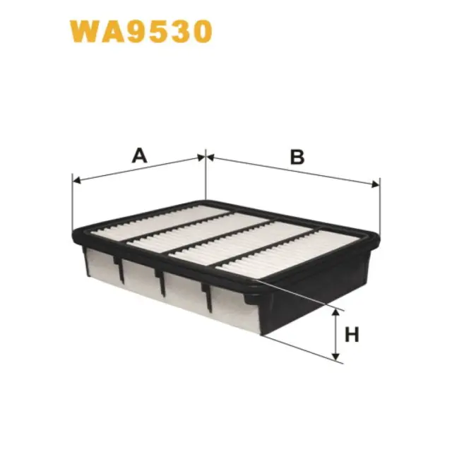 Фільтр повітряний WIX FILTERS (Ford Ranger, Mazda B II, Mitsubishi Galant VI (9/96-->), Space Runner) (WA9530)