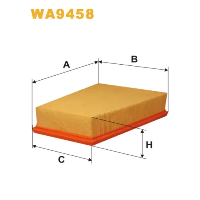 Фільтр повітряний WIX FILTERS Renault Megane II, Scenic II (WA9458)